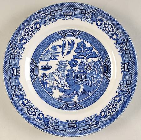 Blue Willow (Newer, Continental Shape) Salad Plate
