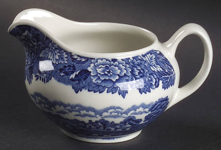 English Scenery Blue (Continental Shape) Creamer