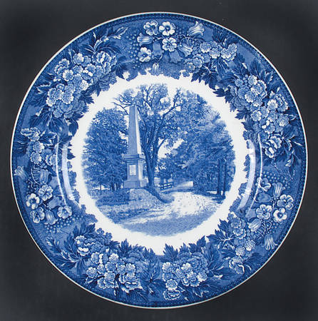 Massachusetts Historic Scenes Bluebells Dinner Plate