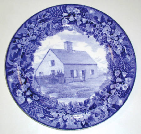Massachusetts Historic Scenes Bluebells Luncheon Plate