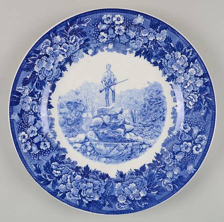 Massachusetts Historic Scenes Bluebells Dinner Plate