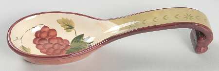 Floral Manor Spoon Rest/Holder (Holds 1 Spoon)