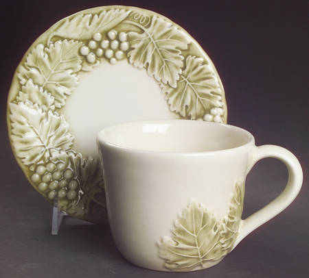 Napa Sage Flat Cup & Saucer Set
