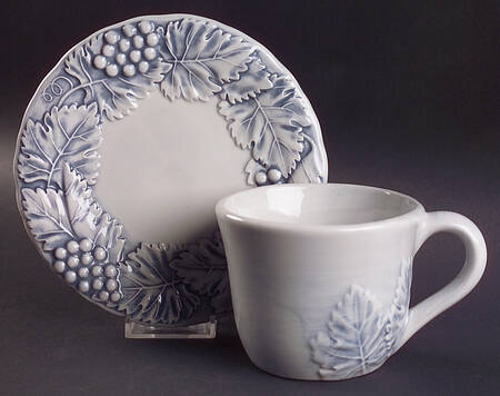 Napa Fog Flat Cup & Saucer Set