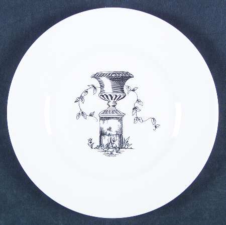 Joie De Vivre Black Salad Plate