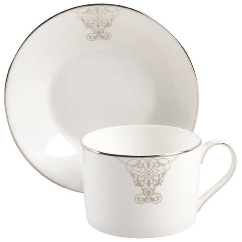 Imperial Scroll Flat Cup & Saucer Set
