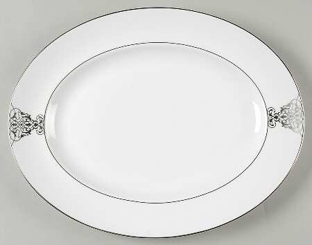 Imperial Scroll 14" Oval Serving Platter