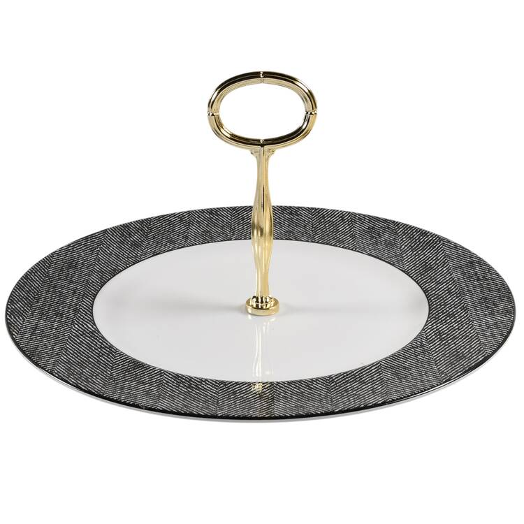 Where's Scotty? Round Serving Plate with Center Handle (Dp) Hc