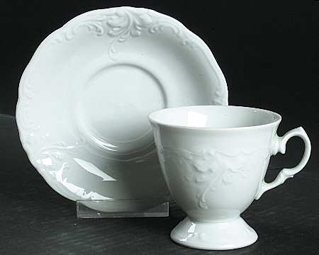 WAV40 Footed Demitasse Cup & Saucer Set