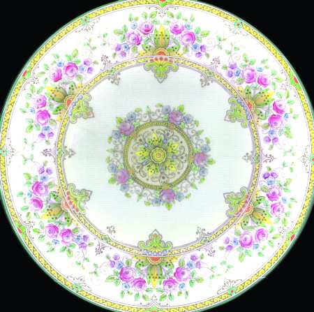 La Morna (Yellow Bands, Center Medallion) by Wedgwood
