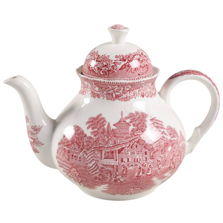Avon Cottage Pink (Scallop) Teapot & Lid