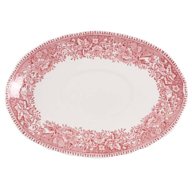 Avon Cottage Pink (Scallop) Underplate for Gravy Boat
