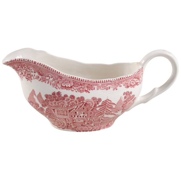 Avon Cottage Pink (Scallop) Gravy Boat