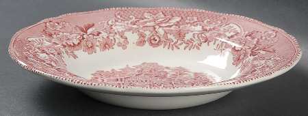 Avon Cottage Pink (Scallop) Rim Soup Bowl