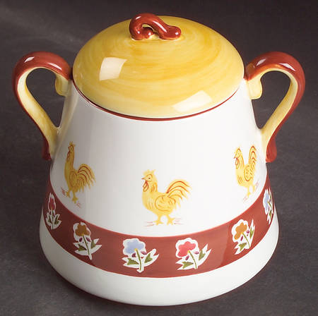 Coq A Doodle Do Sugar Bowl & Lid