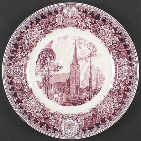 New Jersey Church Series Mulberry Dinner Plate