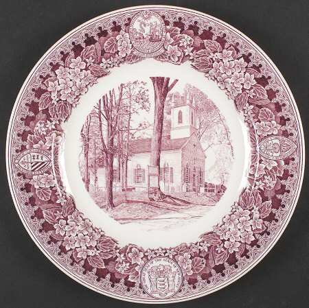 New Jersey Church Series Mulberry Dinner Plate