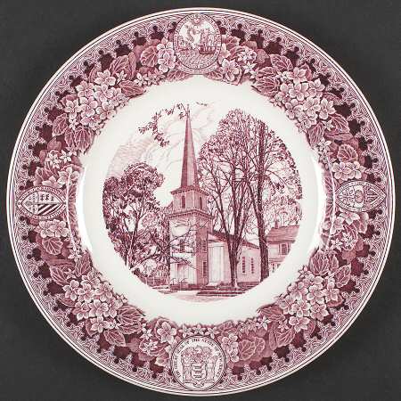 New Jersey Church Series Mulberry Dinner Plate
