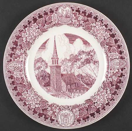 New Jersey Church Series Mulberry Dinner Plate