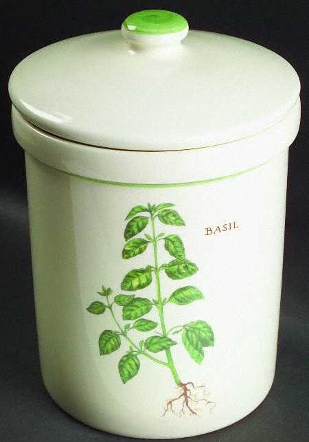 Culinary Herbs Large Canister & Lid
