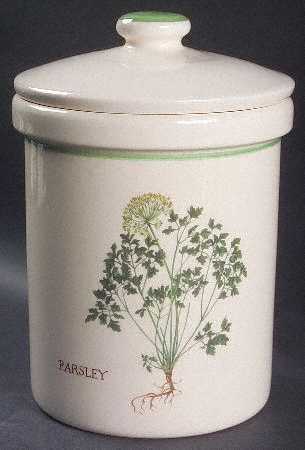 Culinary Herbs Medium Canister & Lid