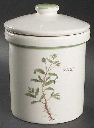 Culinary Herbs Small Canister & Lid