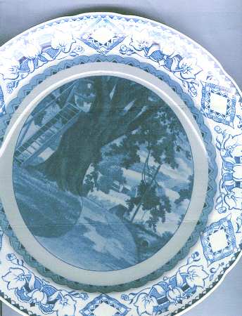 Westtown School Blue Dinner Plate
