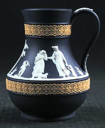 Cream Color and Cane on Portland Blue by Wedgwood
