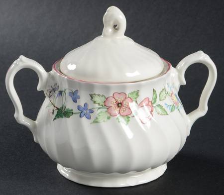 Spring Fields Sugar Bowl & Lid