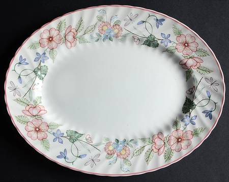 Spring Fields 11" Oval Serving Platter