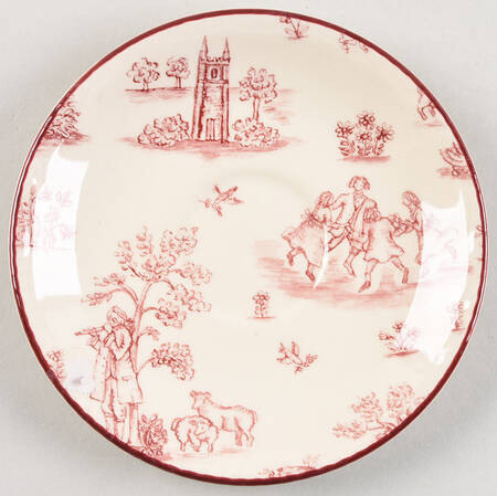 Toille De Joile Pink (Scallop) Saucer