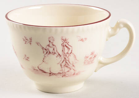 Toille De Joile Pink (Scallop) Flat Cup