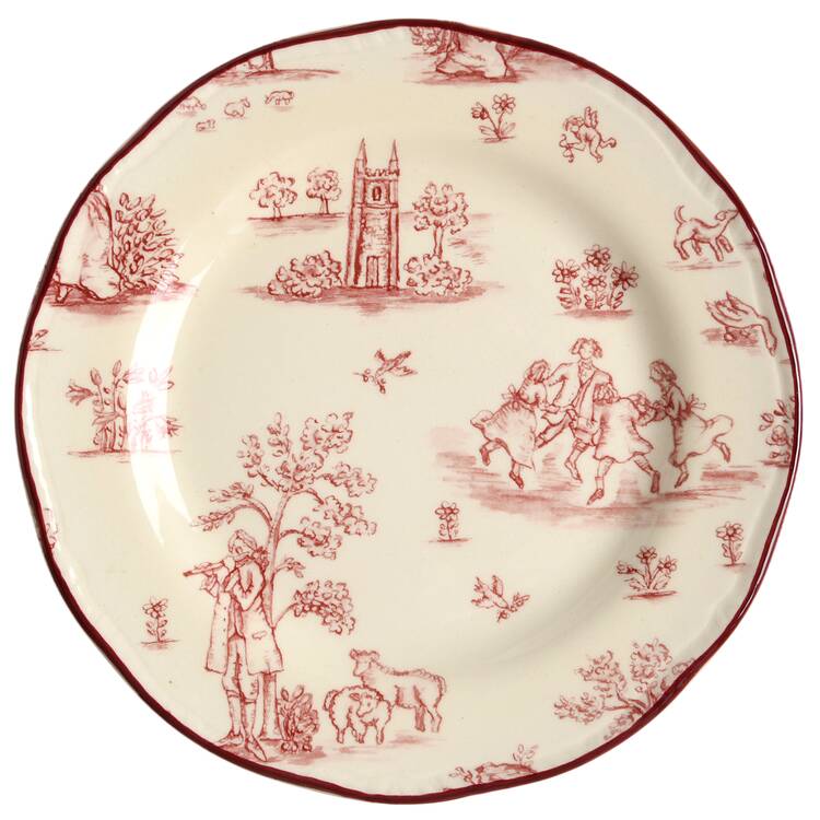 Toille De Joile Pink (Scallop) Bread & Butter Plate