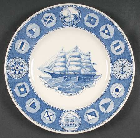 Peabody Museum (Blue) Dinner Plate