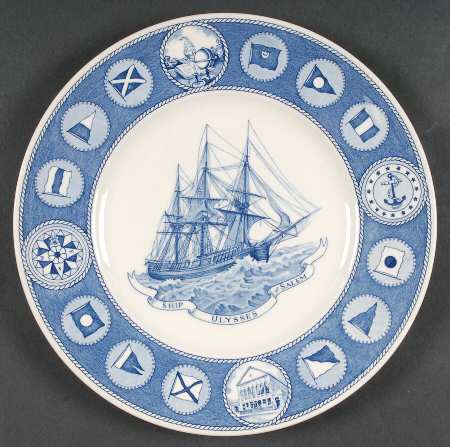 Peabody Museum (Blue) Dinner Plate