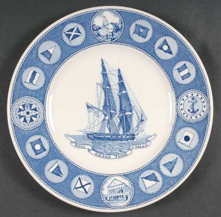 Peabody Museum (Blue) Dinner Plate