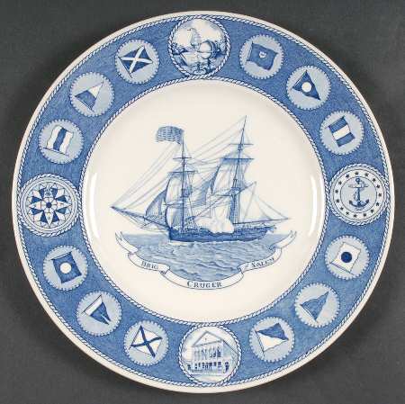 Peabody Museum (Blue) Dinner Plate