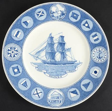 Peabody Museum (Blue) Dinner Plate