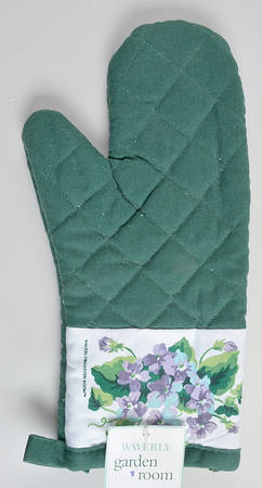 Sweet Violets Cloth Oven Mitt