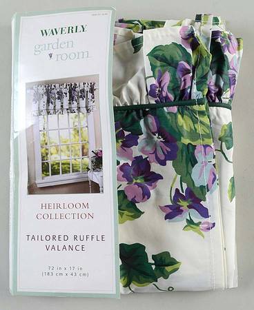 Sweet Violets 72" X 17" Valance Curtain