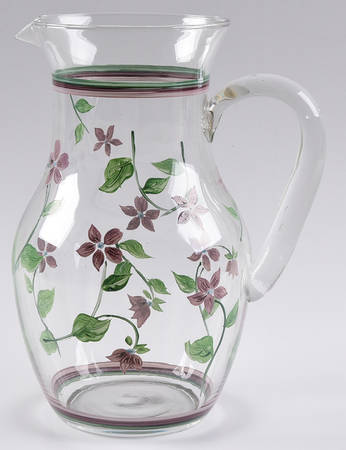 Sweet Violets 84 Oz Glassware Pitcher