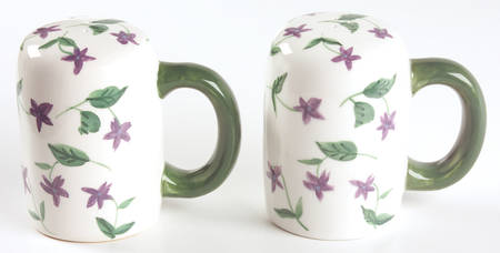 Sweet Violets Salt & Pepper Set