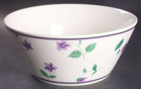 Sweet Violets 8" Round Vegetable Bowl