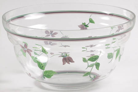 Sweet Violets 9" Glassware All Purpose Bowl