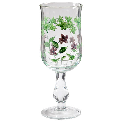 Sweet Violets 12 Oz Glassware Goblet