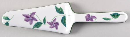 Sweet Violets Solid Ceramic Pie/Cake Server