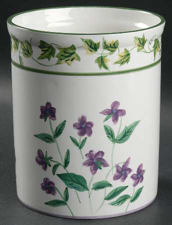 Sweet Violets Utensil Holder