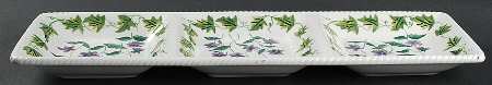 Sweet Violets 3 Part Rectangular Divided Server