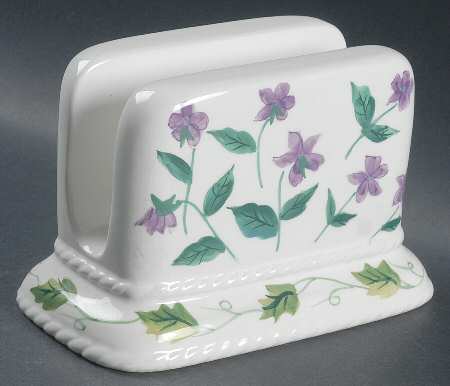 Sweet Violets Napkin Holder