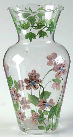 Sweet Violets 6" Glassware Vase